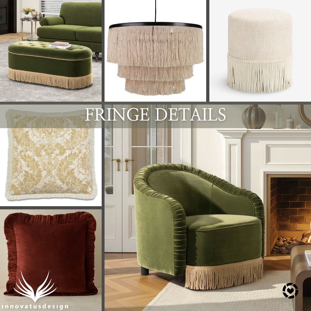 Have you heard? Fringe details are back! From fringed edges on decorative pillows to all out fringed ottomans and accent chairs!

#LTKSeasonal #LTKHome #LTKFamily