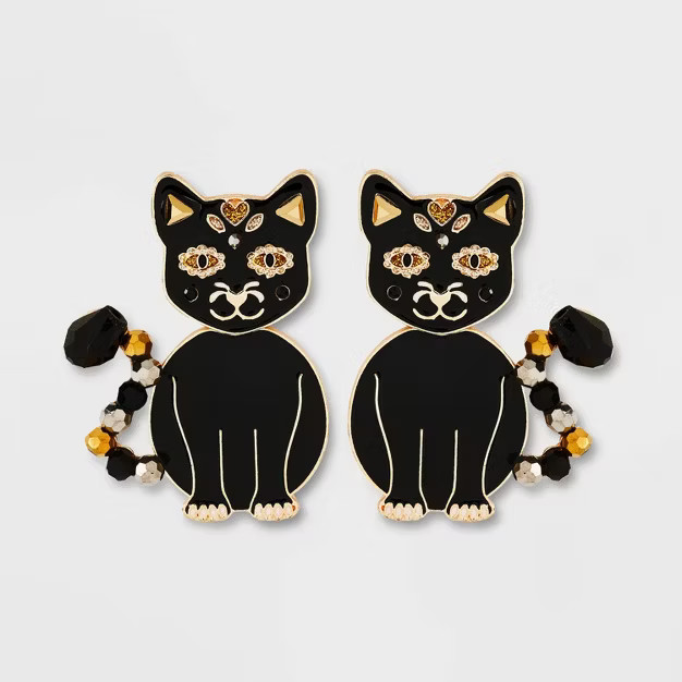 SUGARFIX by BaubleBar 'Good Omen' Statement Earrings - Black | Target