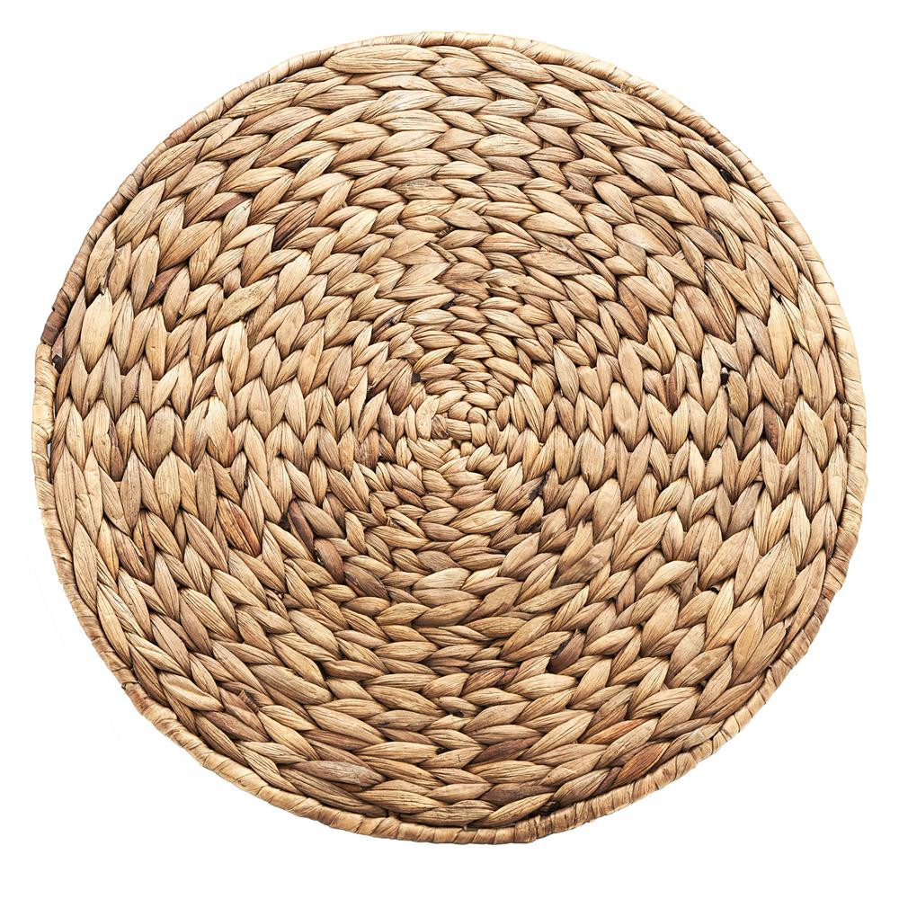 Artland Garden Terrace Rd Placemats s 4 13 5 in Dia Water Hyacinth-60209B - The Home Depot | The Home Depot