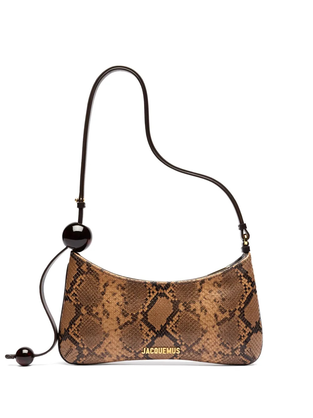 Jacquemus Le Bisou Perle Shoulder Bag | Brown | FARFETCH UK | Farfetch Global
