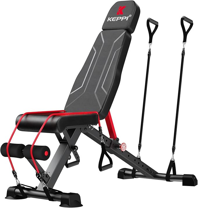 Keppi 900LB Weight Bench, Adjustable Foldable Workout Bench Press for Full Body Strength Training... | Amazon (US)