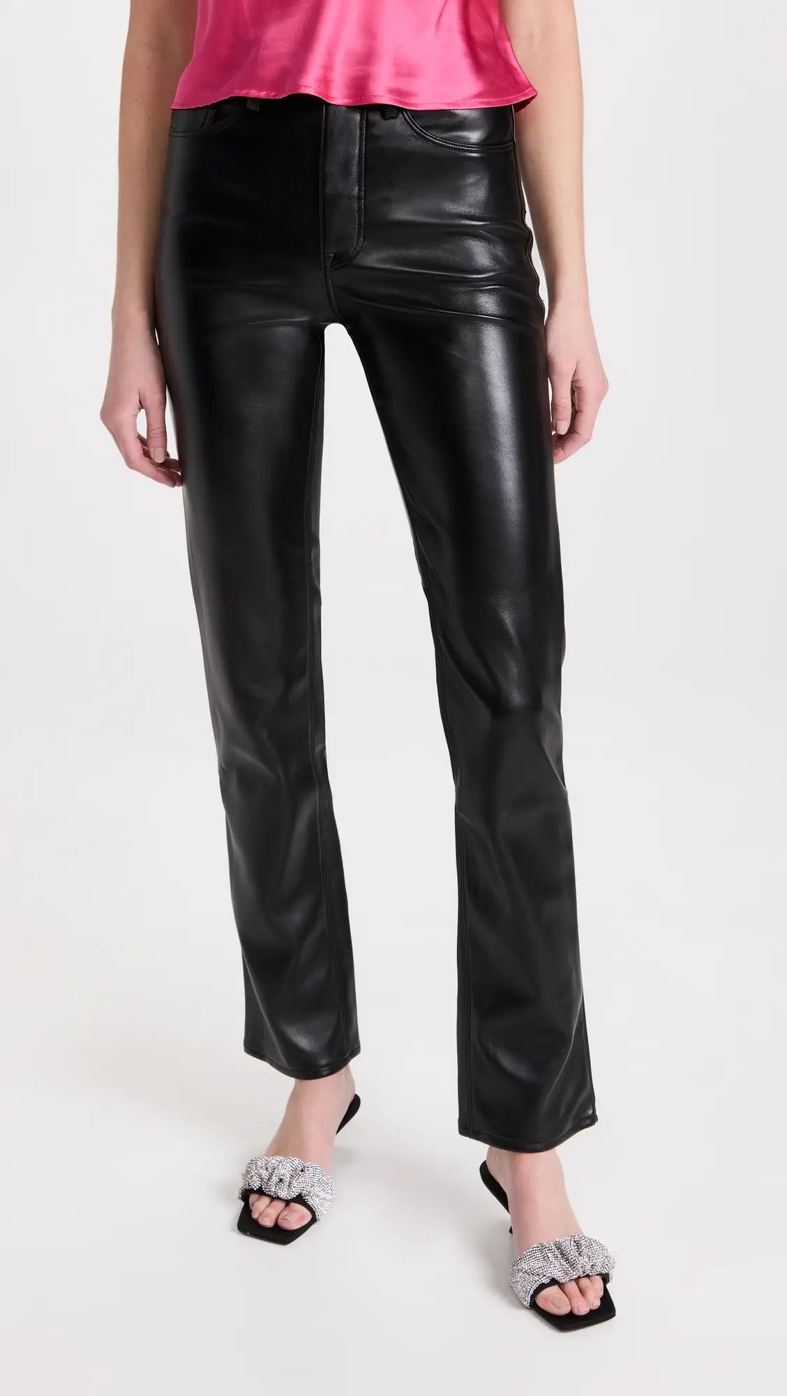 Good American Leather Good Icon Jeans | Shopbop | Shopbop
