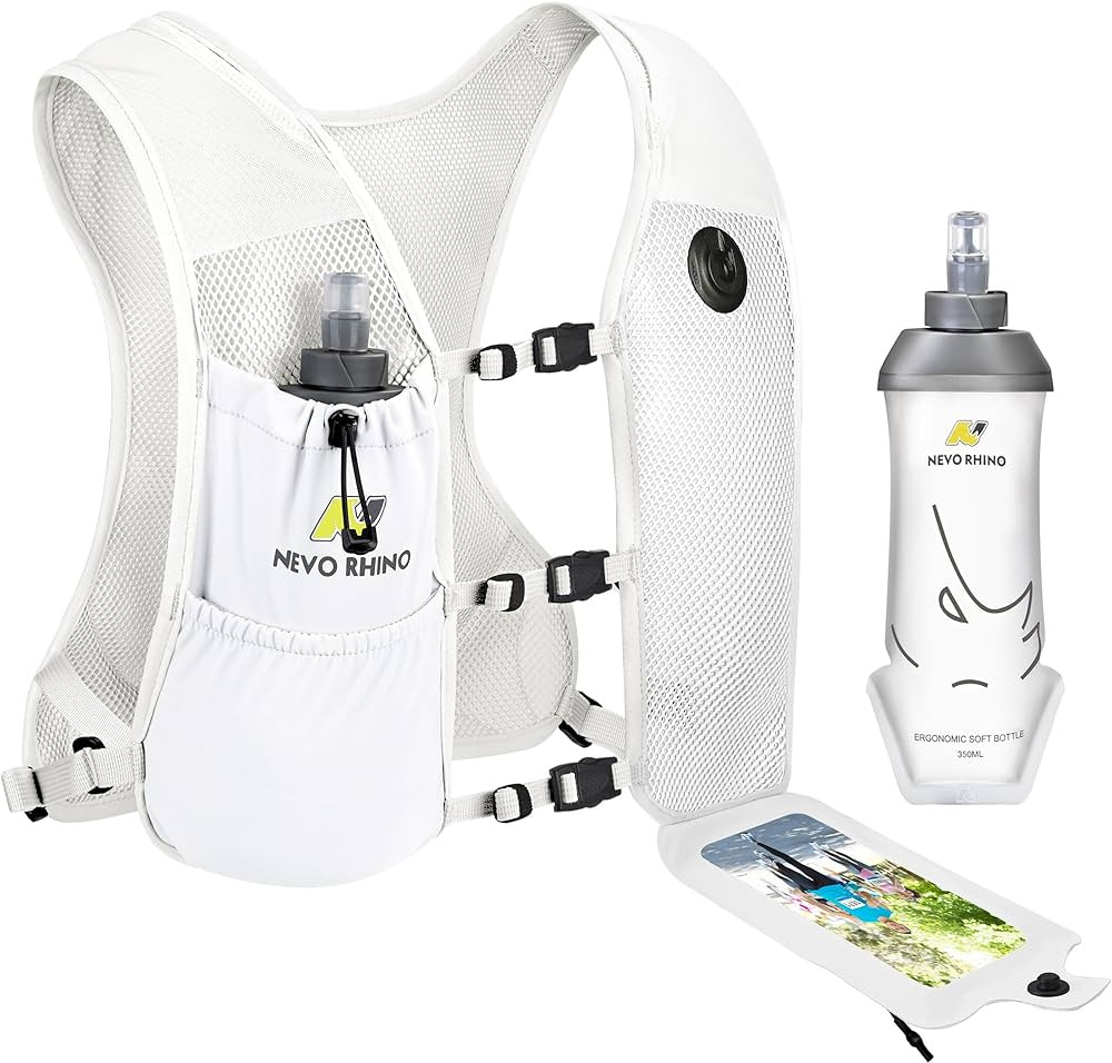 Running Vest with 350 ML TPU Soft Flask, Small Running Water Vest -Adjustable Chest Straps, Light... | Amazon (US)