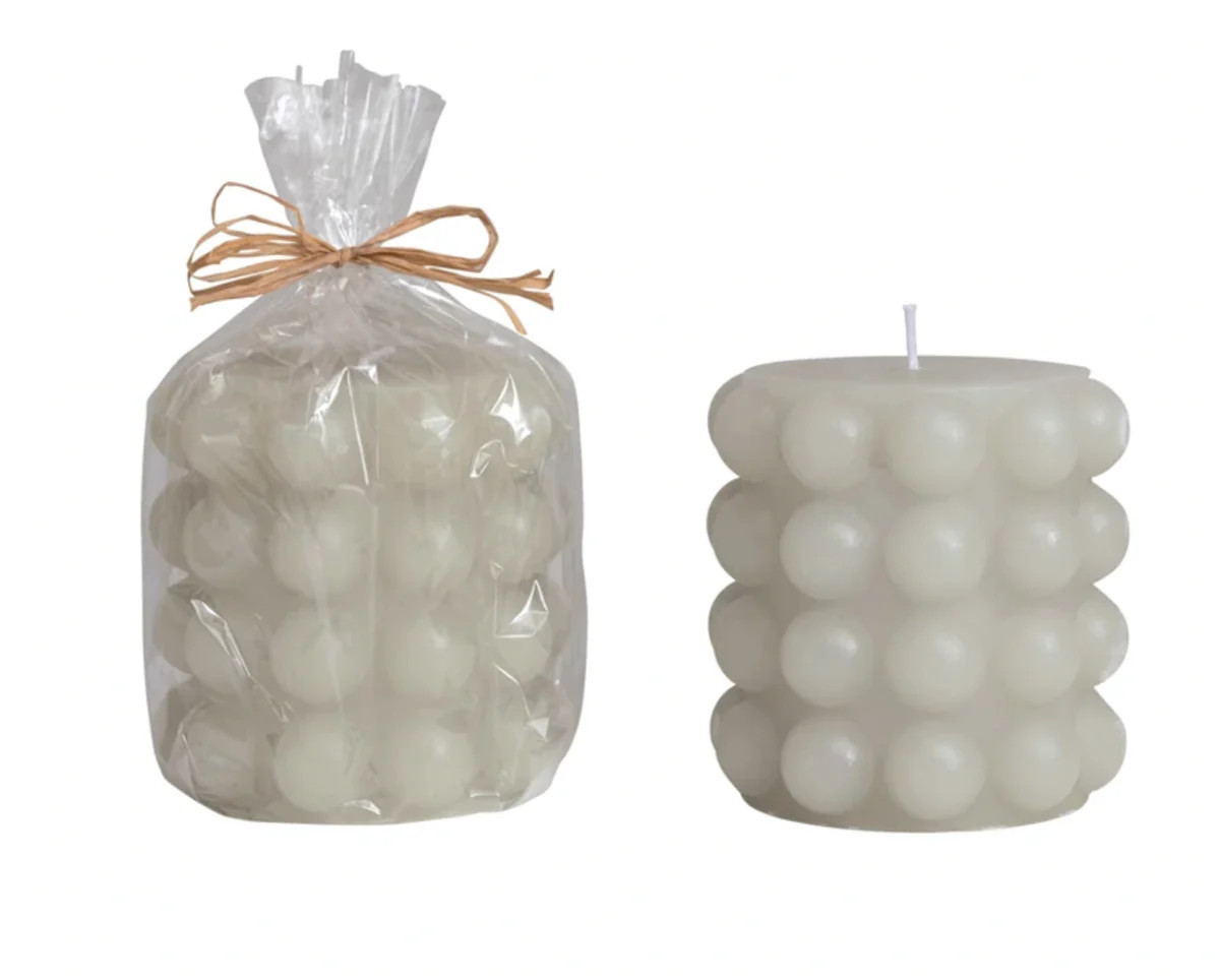 Hobnail Pillar Candle | Megan Molten
