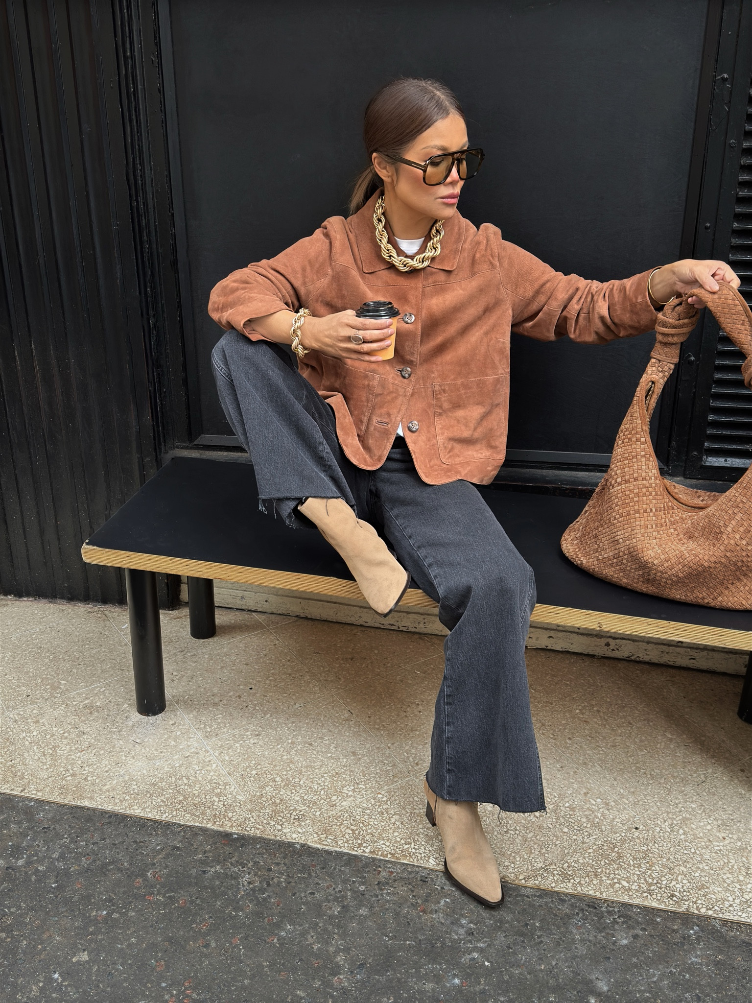 A relaxed casual look with my all time favourite, suede paired with denim and bold jewellery  

#LTKuk #LTKFashionMonth #LTKstyletip