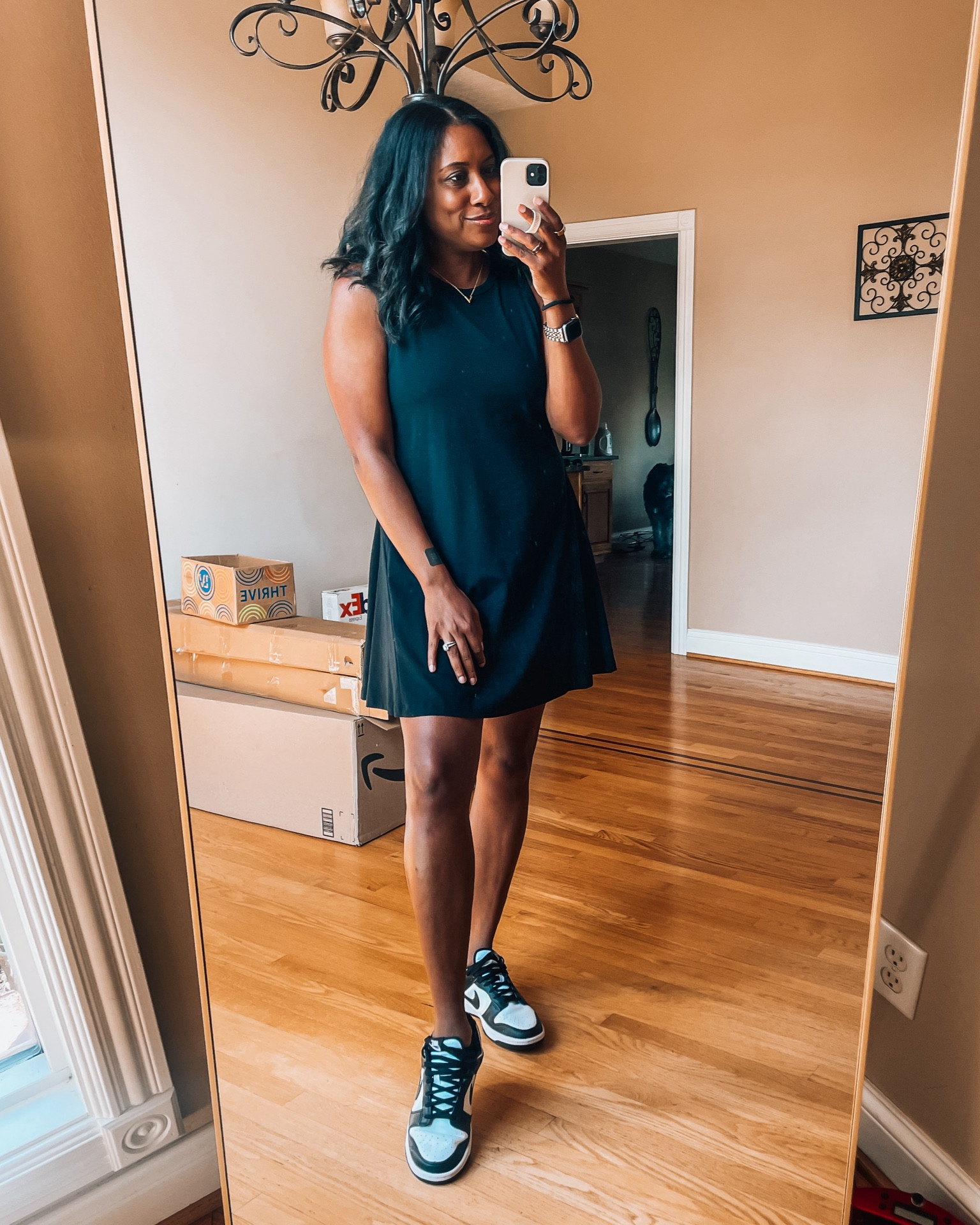 Quick little outfit change for this beautiful afternoon! #dunks #sneakerhead #summerdays #sundress 

#LTKStyleTip #LTKOver40 #LTKSaleAlert