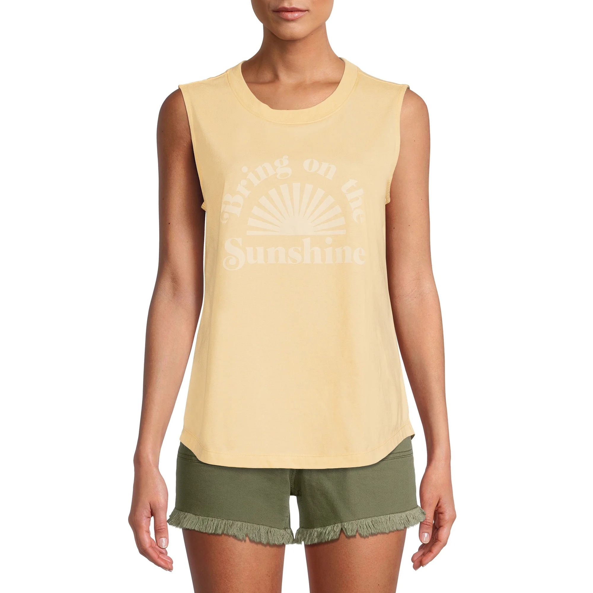 Time and Tru Women's Graphic Tank Top | Walmart (US)