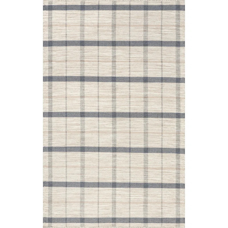 Alpert Vintage Plaid Wool Blend Area Rug | Wayfair North America