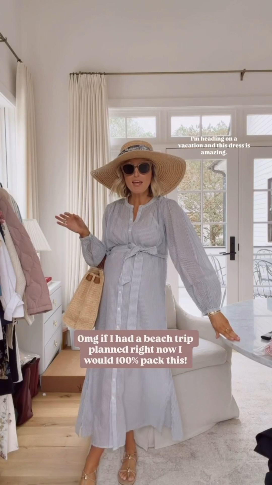 This striped midi dress is perfect for a beach vacation! It’s also great too with the sleeves if you’re going around spring break, and it may still be a little cooler! Wearing M!

Loverly Grey, Target, vacation outfits, resort outfit, beach trip, spring dress 

#LTKSeasonal