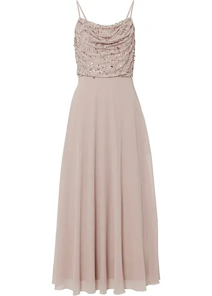 Trägerkleid mit Paillettenstickerei | Bonprix DE
