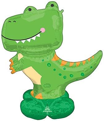 Valueballoon T-Rex 54” Dinosaur Airloonz Air Fill Only Balloon Birthday Party Decorations Suppl... | Amazon (US)