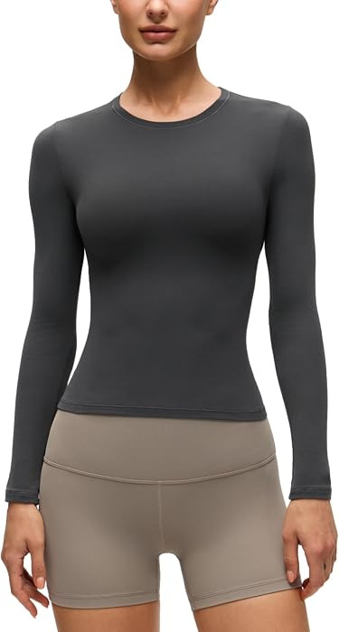 CRZ YOGA Softembrace Crewneck Long Sleeve Top | Amazon (US)