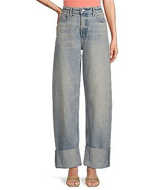Good American Good Standard Barrel Relaxed High Rise Jeans - 6 | Dillard's
