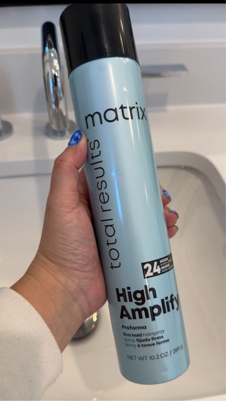 Love this Matrix hairspray that my hairdresser turned me on to! It sprays as a fine mist, doesnt get clogged, and smells good! Plus, it's for strong hold hair and works!

#LTKbeauty #LTKmidsize #LTKfindsunder50