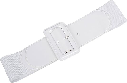 GRACE KARIN Women's Stretchy Belt 1950s 3 Inch Wide Elastic Belts | Amazon (US)