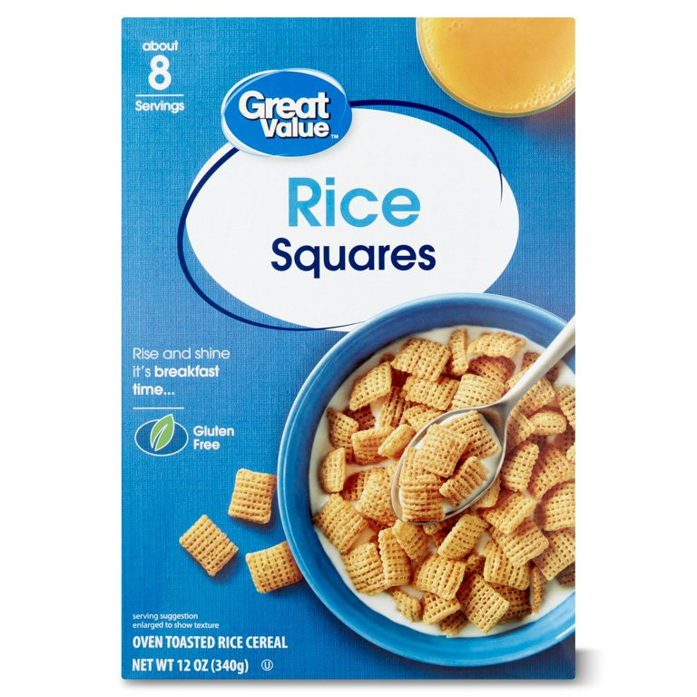 Great Value Rice Squares Cereal, 12 oz | Walmart (US)