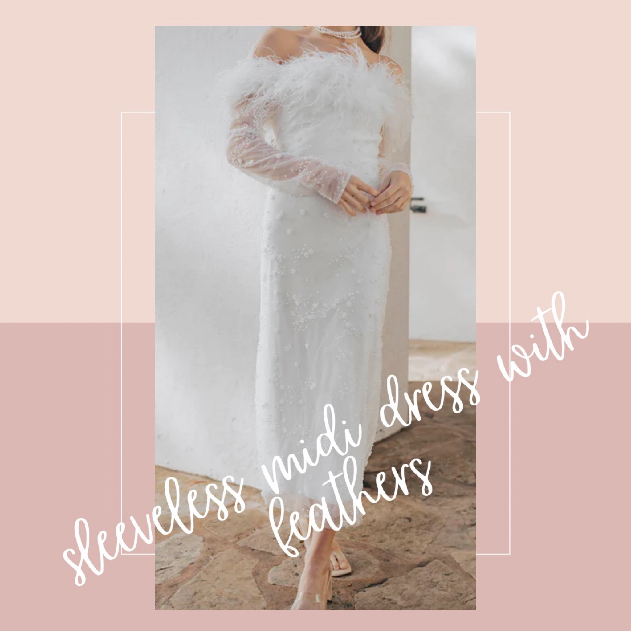 This midi dress is absolutely stunning 😍 it has everything: beading, feathers, and that sleek factor! Obsessed with this for any future brides!!

#LTKwedding #LTKstyletip