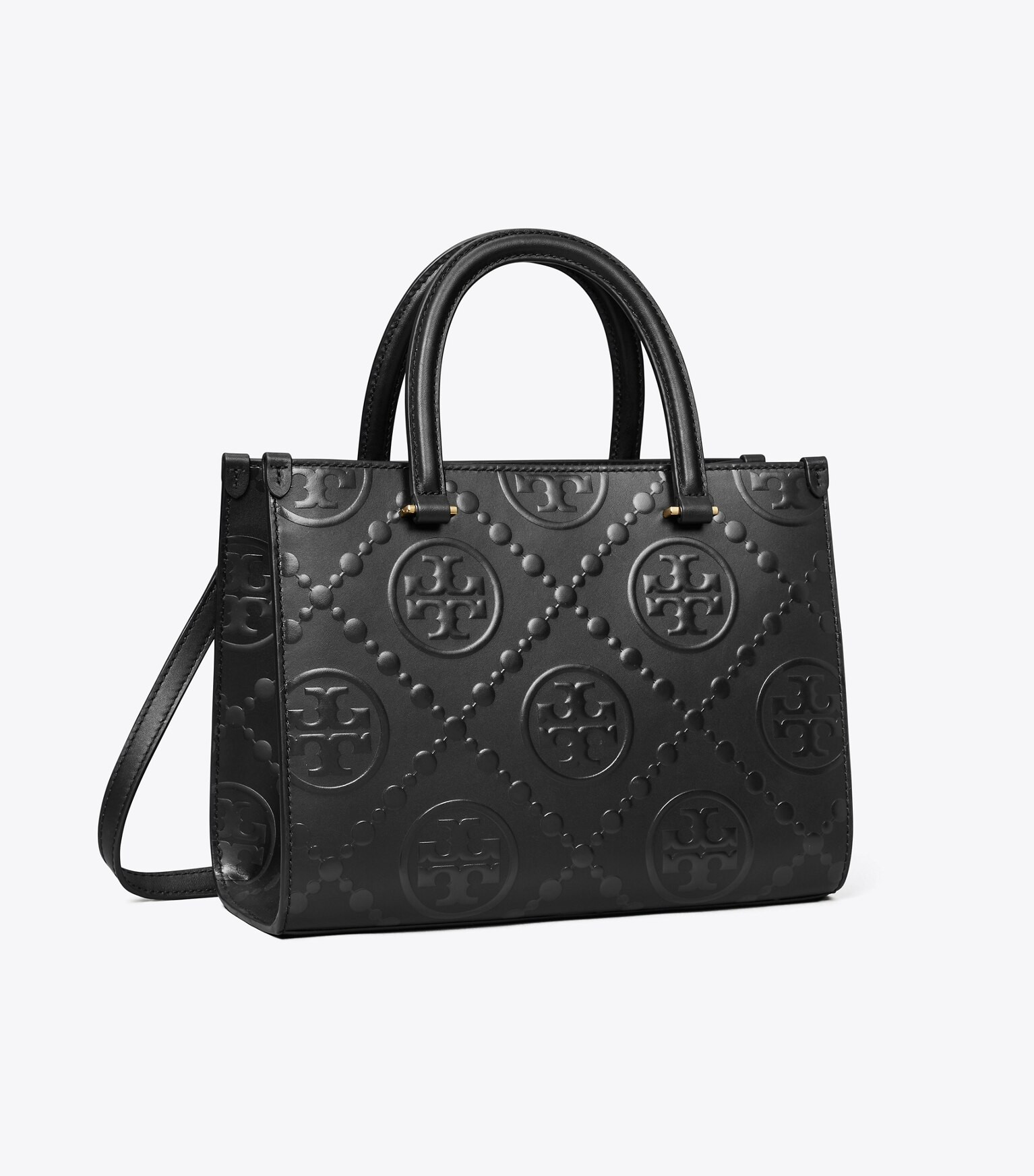 T Monogram Top-Handle Embossed Tote: Women's Designer Tote Bags | Tory Burch | Tory Burch (US)