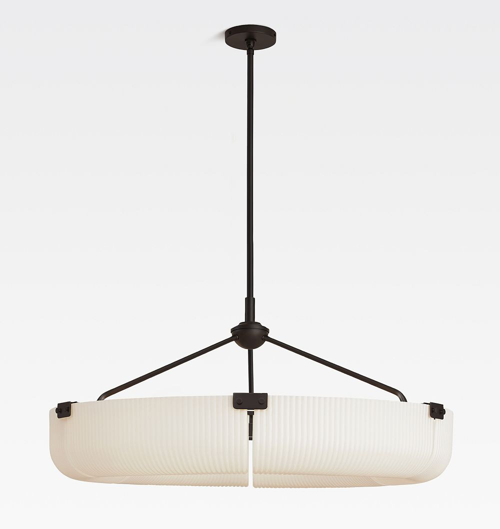 Fairvale Chandelier, 36"" Diameter - Oil-Rubbed Bronze - 51"" Length | Rejuvenation