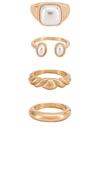 Variety Ring Set in Gold | Revolve Clothing (Global)