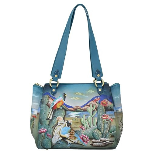 Anuschka Women's Original Leather Hand-Painted Medium Tote-Canyon Birds | Amazon (US)