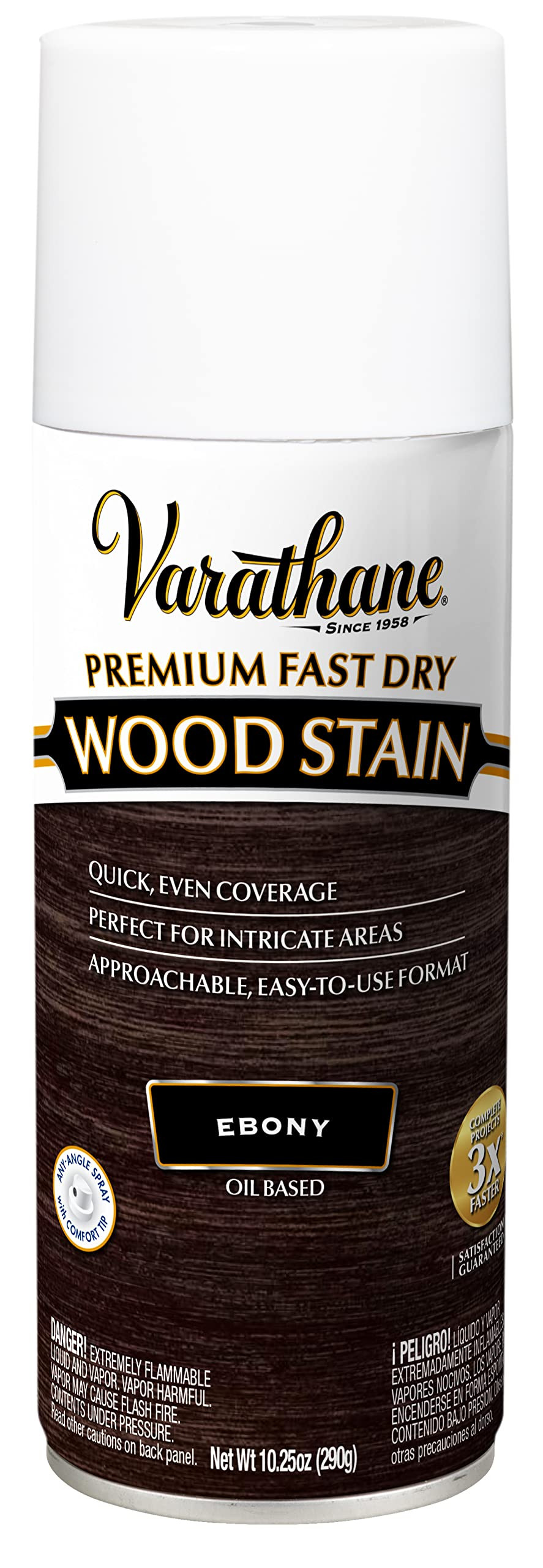 Varathane Premium Fast Dry Wood Stain Spray, 10.25 oz, Ebony | Amazon (US)