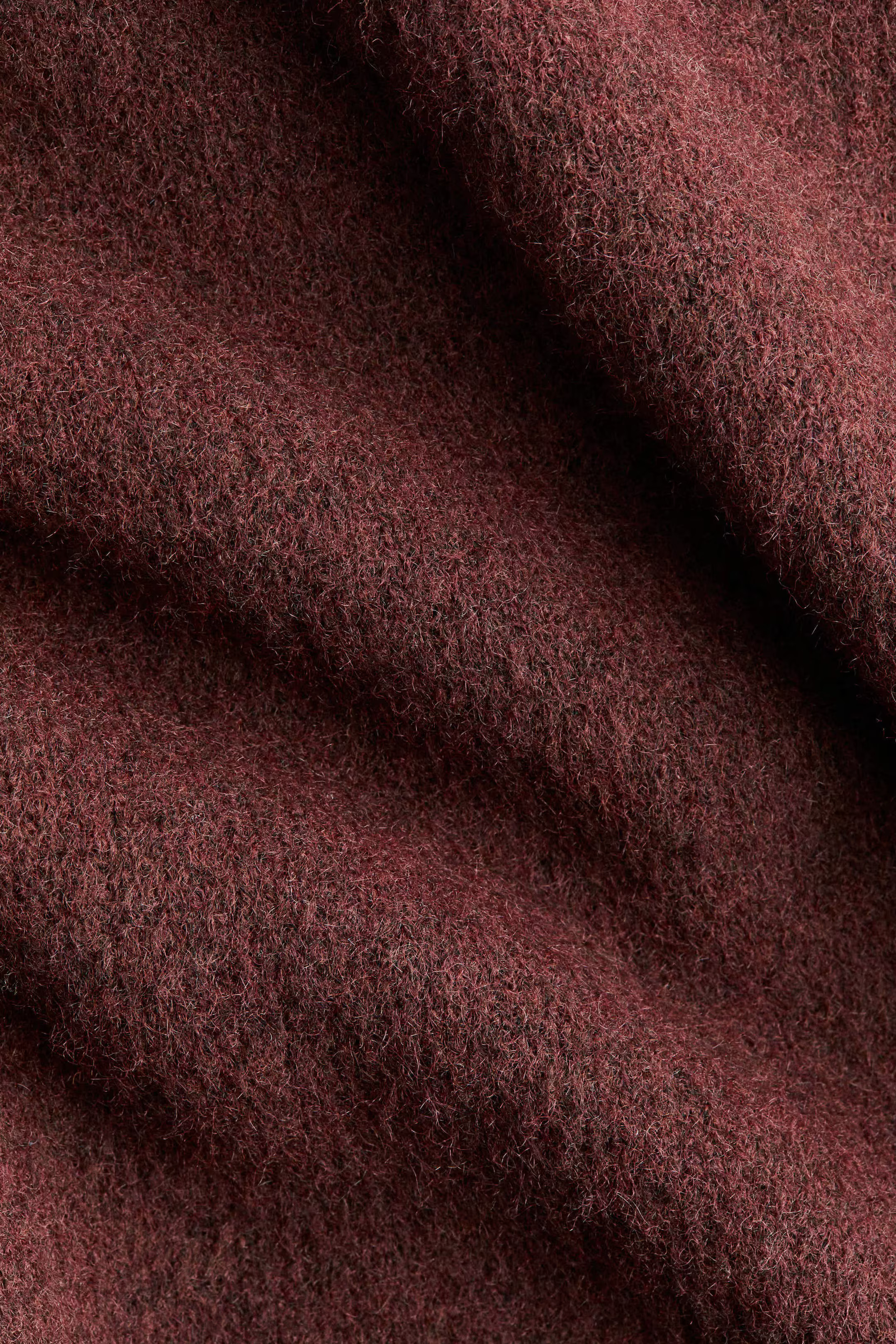 Short-sleeved jumper - Burgundy - Ladies | H&M GB | H&M (UK, MY, IN, SG, PH, TW, HK)