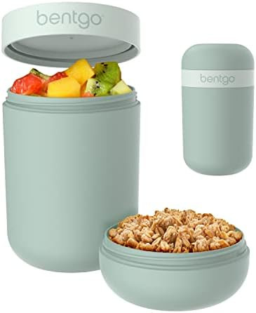 Bentgo Snack Cup - Reusable Snack Container with Leak-Proof Design, Toppings Compartment, and Dua... | Amazon (US)