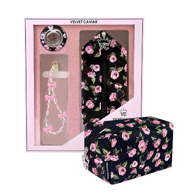 VELVET CAVIAR Phone Accessories Set - Pink Rose Floral | Target