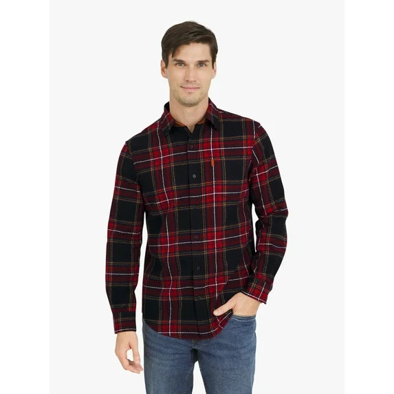Chaps Men's & Big Men's Japse Flannel Shirt, Sizes S-3XL | Walmart (US)