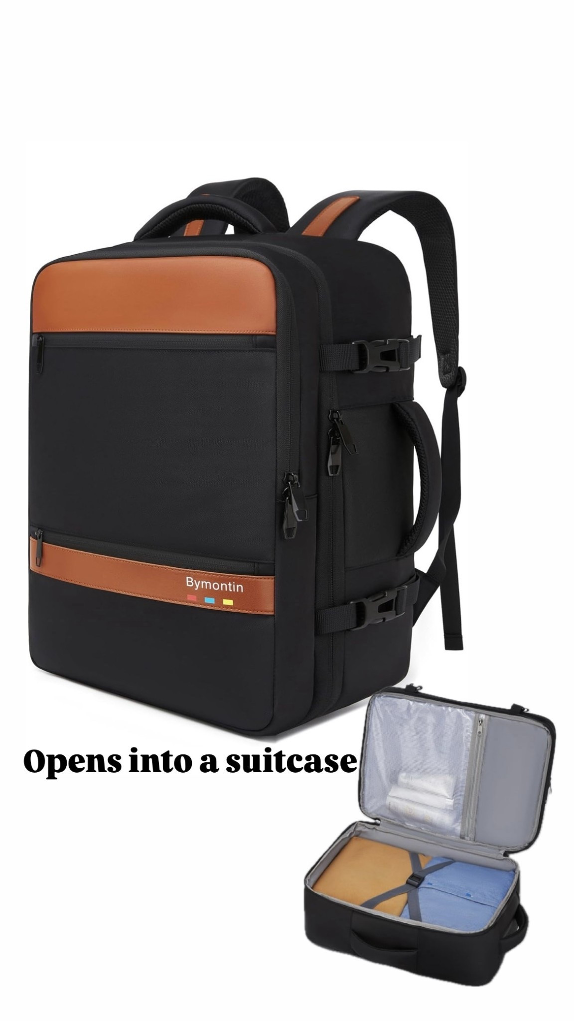 Travel backpack that opens into a suitcase! Great gift idea for him! 

#LTKGiftGuide #LTKTravel #LTKHoliday
