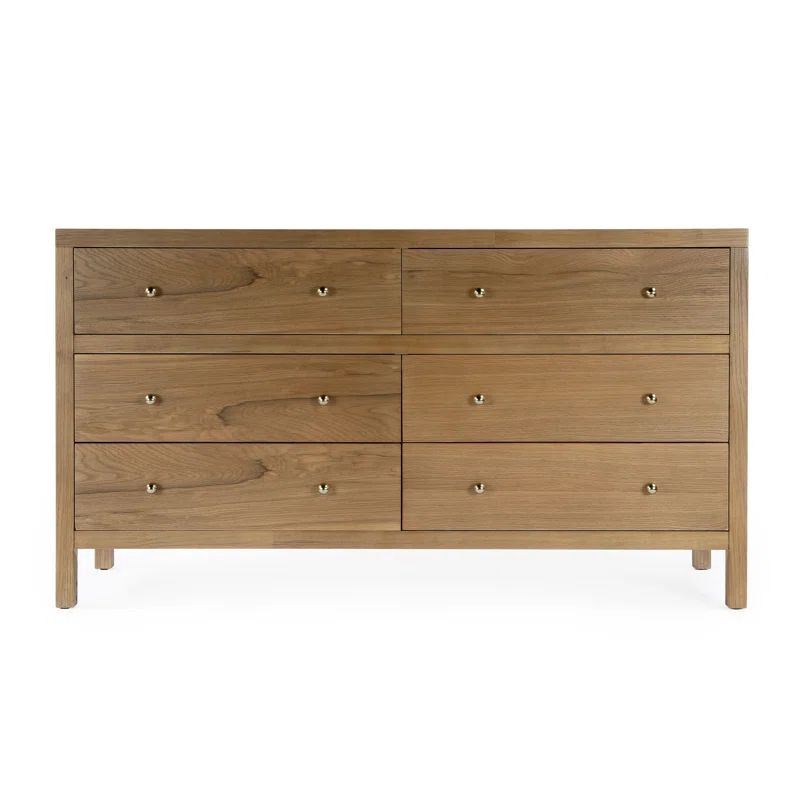 Celine 6 Drawer 60" W Double Dresser | Wayfair North America