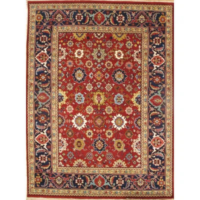 One-of-a-Kind Hand-Knotted Red 8'9" x 11'10" Wool Area Rug | Wayfair North America