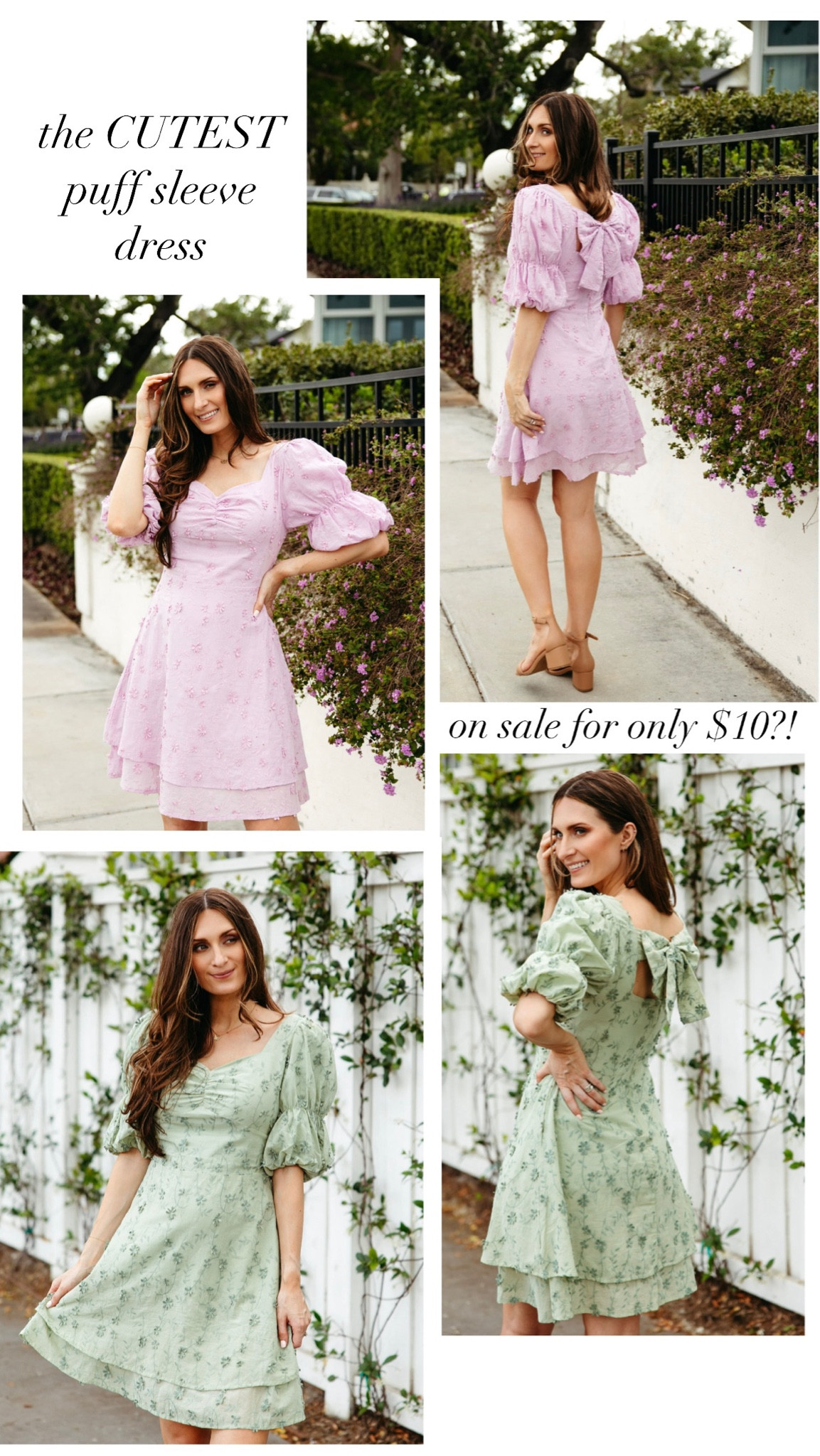 i found the CUTEST puff sleeve dress! and it’s on sale right now for only $10?! the craziest part is that i found it at WALMART of all places! it easily looks like a dress from a boutique that you would find for under $50. so excited that it also comes in pink too! 

#LTKsalealert #LTKfindsunder50 #LTKfindsunder100