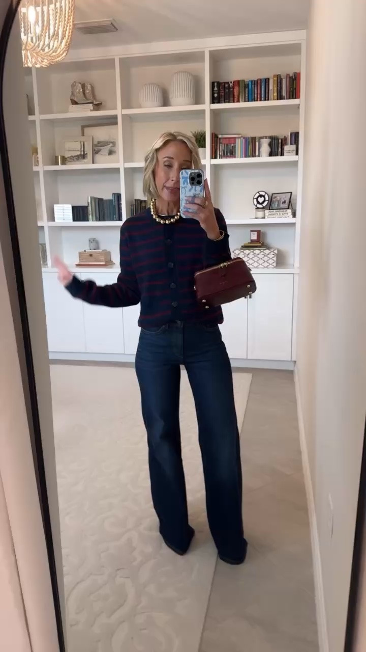 Walmart - more new arrivals under $28:  * Wide Leg Jeans (says cropped but is not) - size 2. $28. Multiple colors, different styles. Crewneck Cardigan w/ Patch Pockets - size XS. $17.98. 4 colors.

#LTKSeasonal #LTKOver40 #LTKPetite