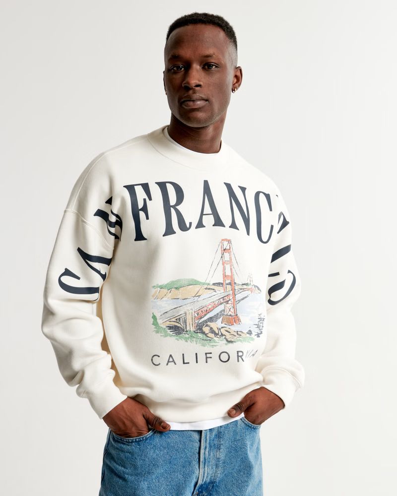 San Francisco Graphic Crew Sweatshirt | Abercrombie & Fitch (US)