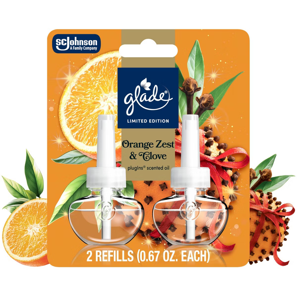 Glade Air Freshener Plug Ins Fall Scented Oil Diffuser Refills - Orange Zest & Clove - 1.34 fl oz... | Target