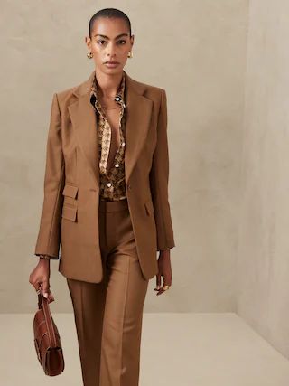 Lido Sculpted Wool Blazer | Banana Republic (US)