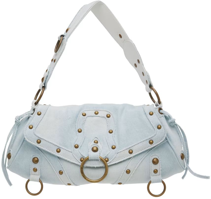 Blue Mini Denim Shoulder Bag | SSENSE