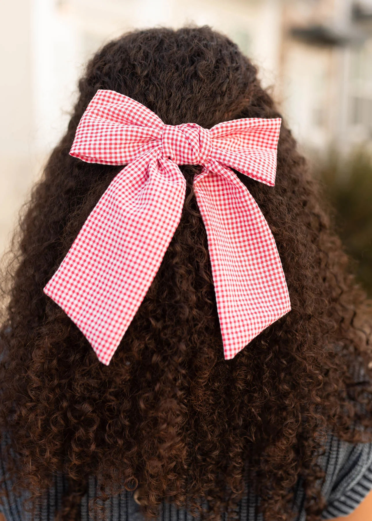 Shelley Red Gingham Bow | My Sister's Closet Boutique