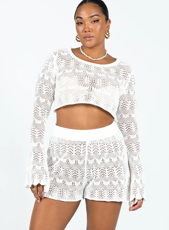 Leah Knit Set White | Princess Polly US