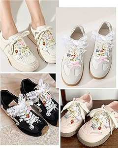 Yawlsow 30 Pcs Shoe Charms for Sneakers Junk Charm for Women with Ribbon Lace Shoelaces, Clips, L... | Amazon (US)