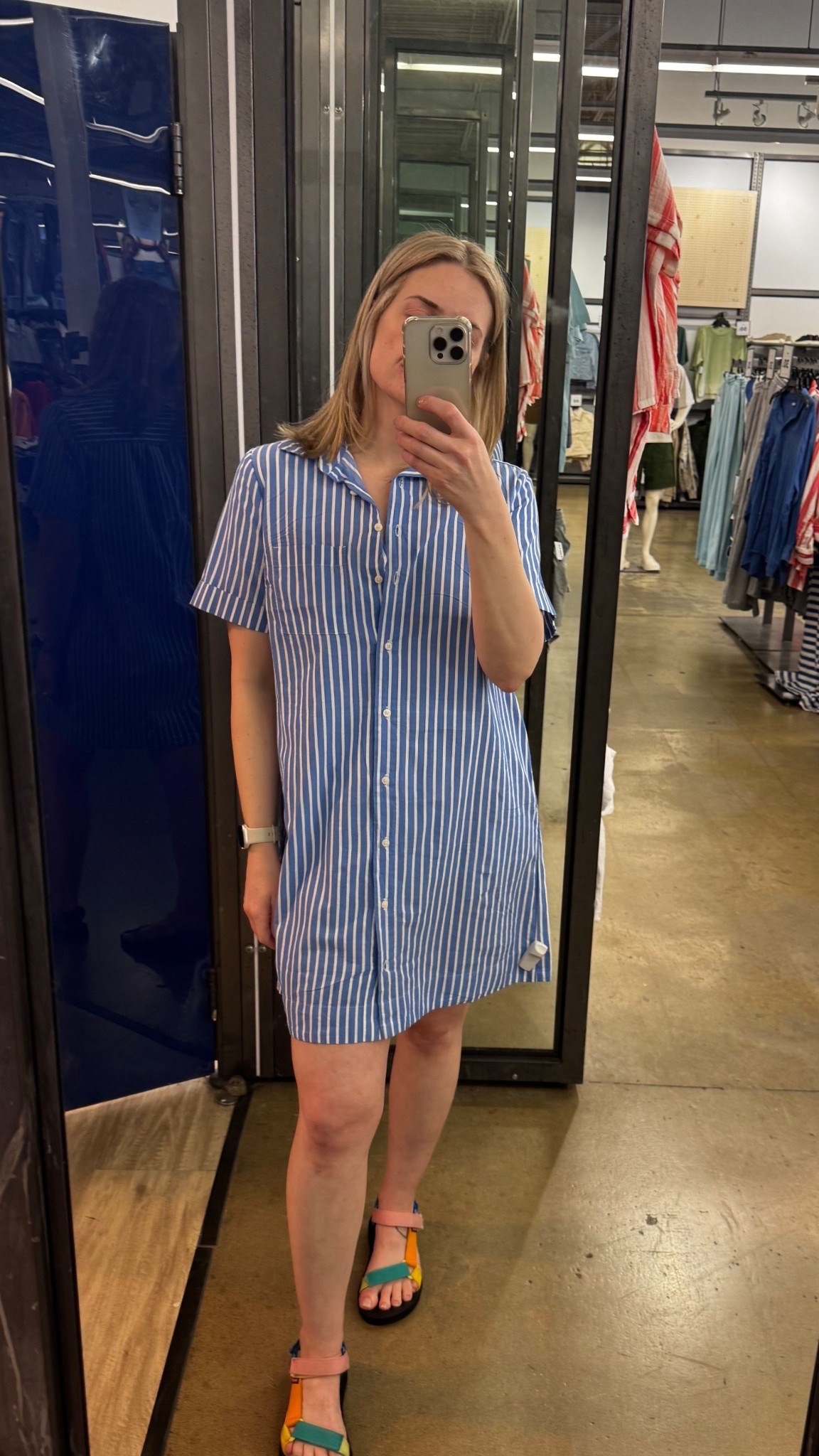 Old Navy with 50 % off sale through Memorial Day weekend. 
Missy and I were both SO obsessed with this dress. It’s oversized so you could size down, but so cute in my regular size  I’m in a small. 

#LTKSaleAlert #LTKFindsUnder50 #LTKSeasonal