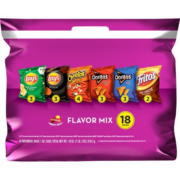 Frito-Lay Flavor Mix Variety Pack, 18 Count | Walmart (US)