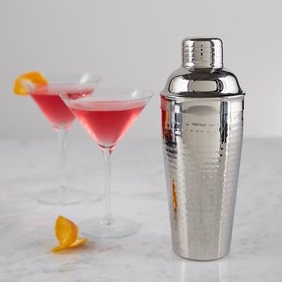 Stainless-Steel Hammered Cocktail Shaker | Williams-Sonoma