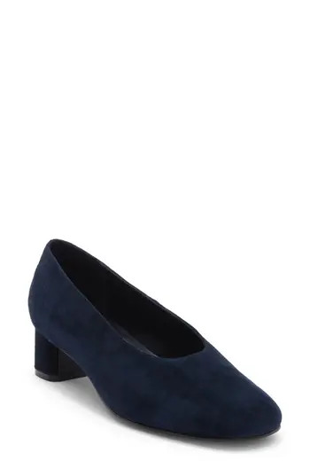 Jeffrey Campbell Trusted Pump in Navy Suede at Nordstrom Rack, Size 9.5 | Nordstrom Rack