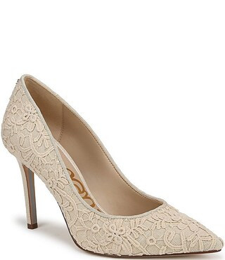 Sam Edelman Hazel Orchid Lace Pointed Toe Pumps | Dillard's | Dillard's