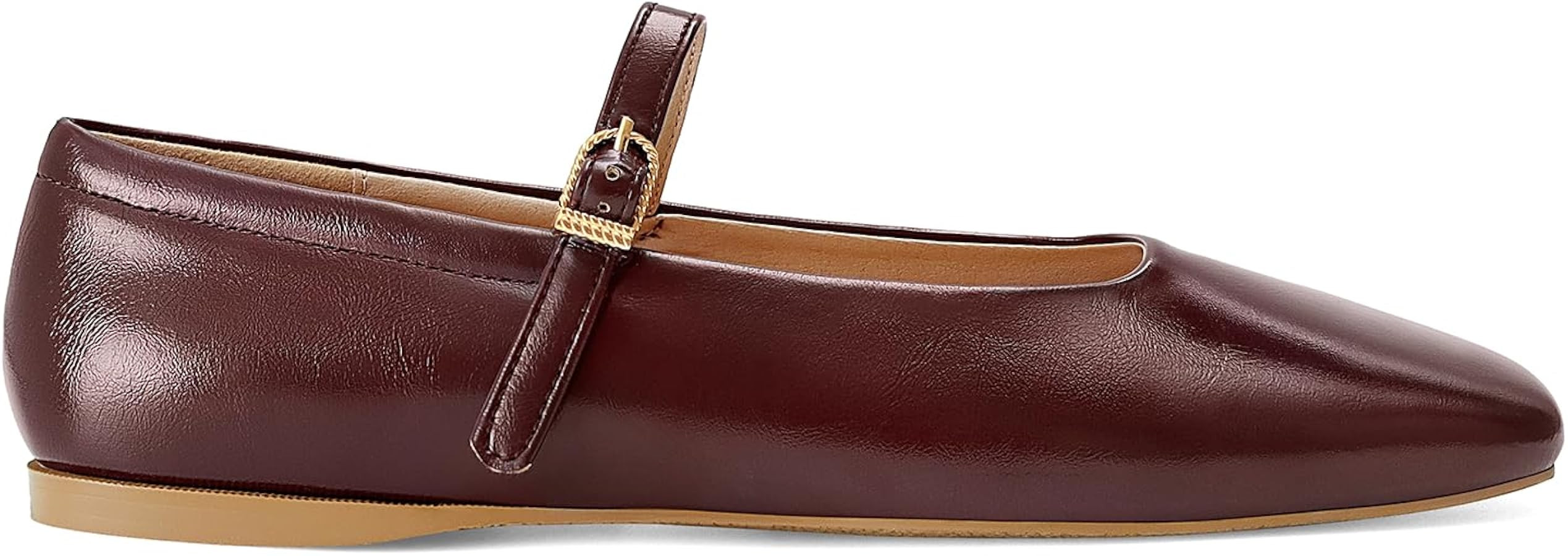 Ballet Flats Shoes for Women Square Toe Mary Jane Flats Comfortable Dressy Casual Wide Width Ball... | Amazon (US)