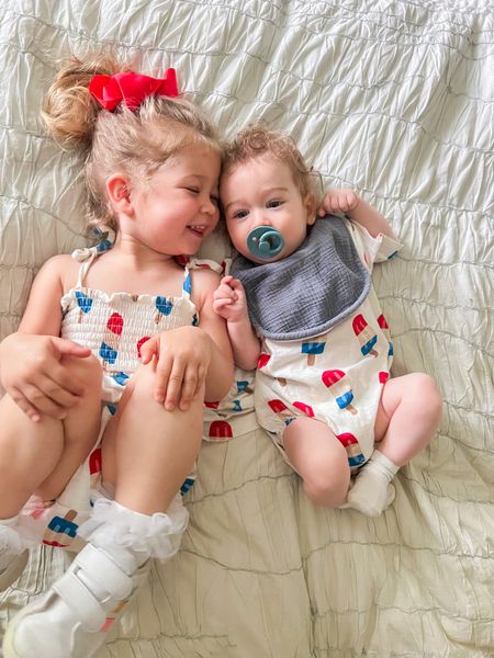 Kids patriotic outfits! Sibling matching outfits for boys and girls are too cute! 

#LTKSeasonal #LTKbaby #LTKkids