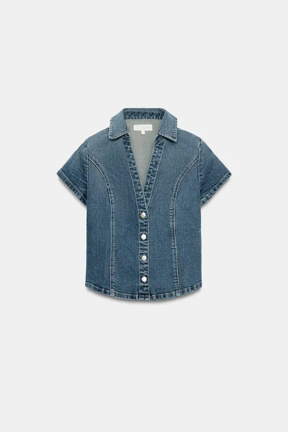 FITTED TRF DENIM SHIRT | Zara UK